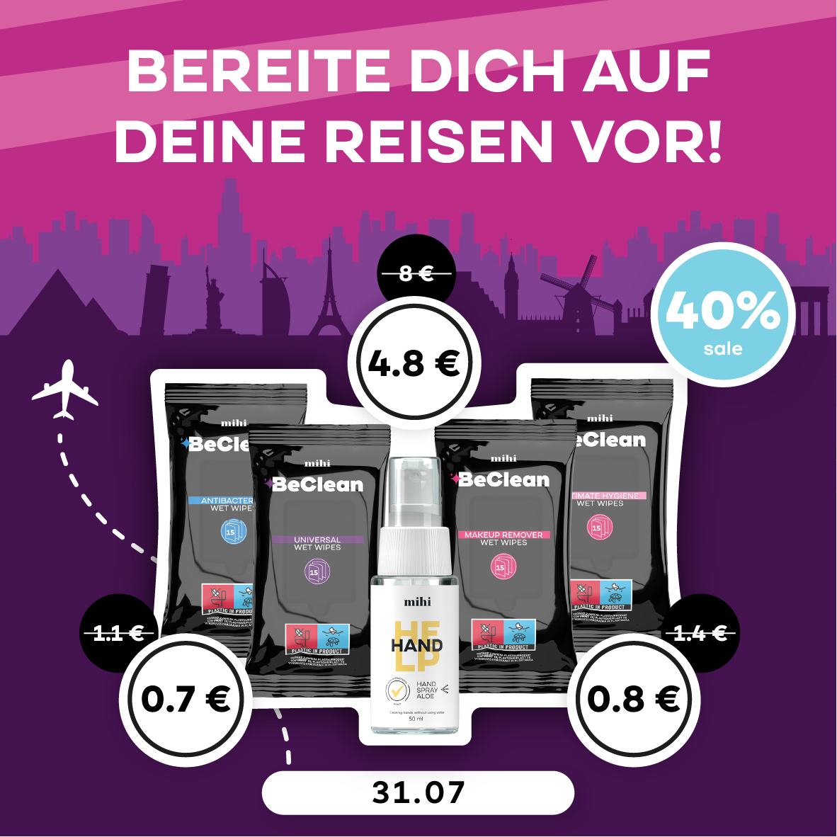 Machen Sie sich bereit für Ihre Reisen!