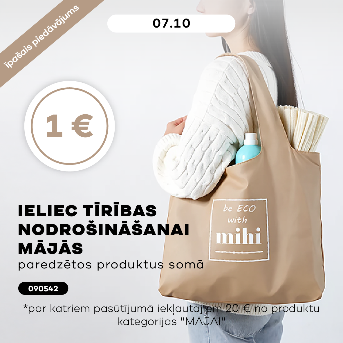 Ieliec tīrības nodrošināšanai mājās paredzētos produktus somā
