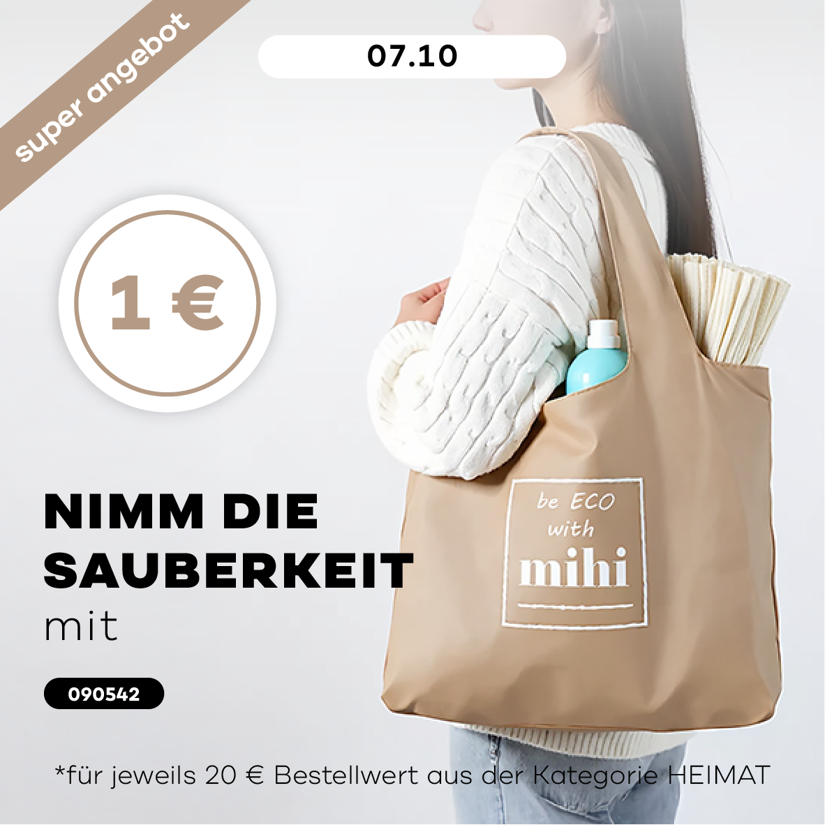 Sauberkeit in die Tasche packen