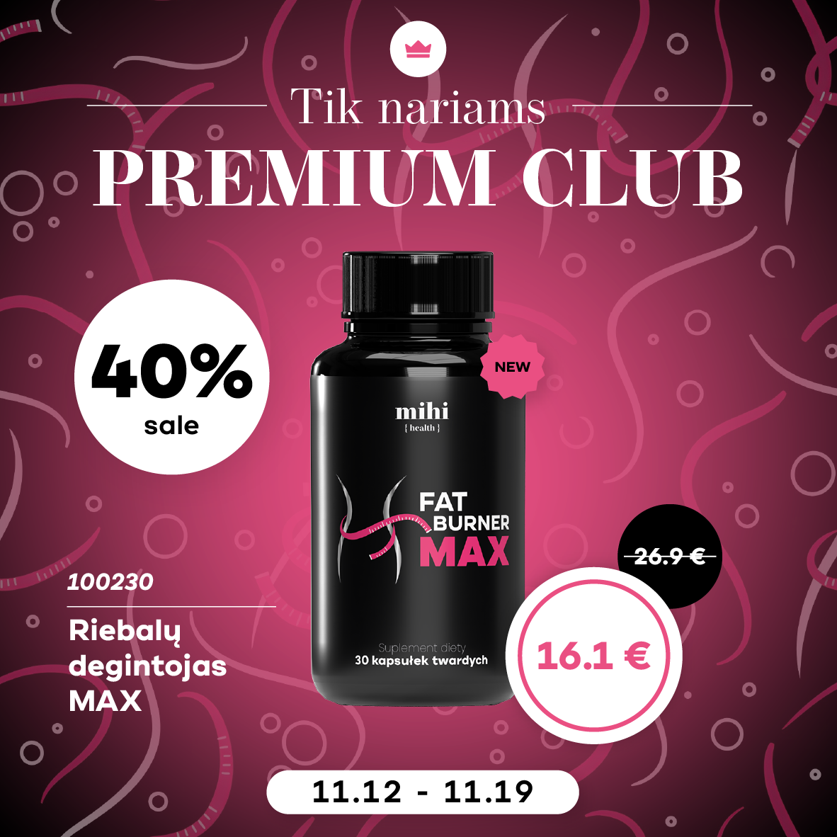 💥PREMJERA mihi! 🆕 Tik Premium Club nariams!