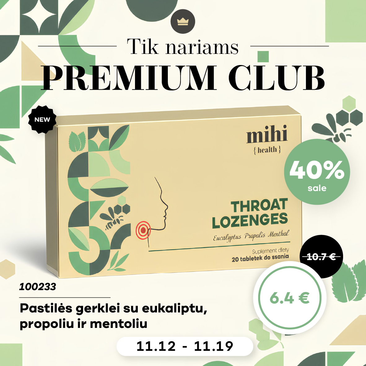 💥PREMJERA mihi! 🆕 Tik Premium Club nariams!