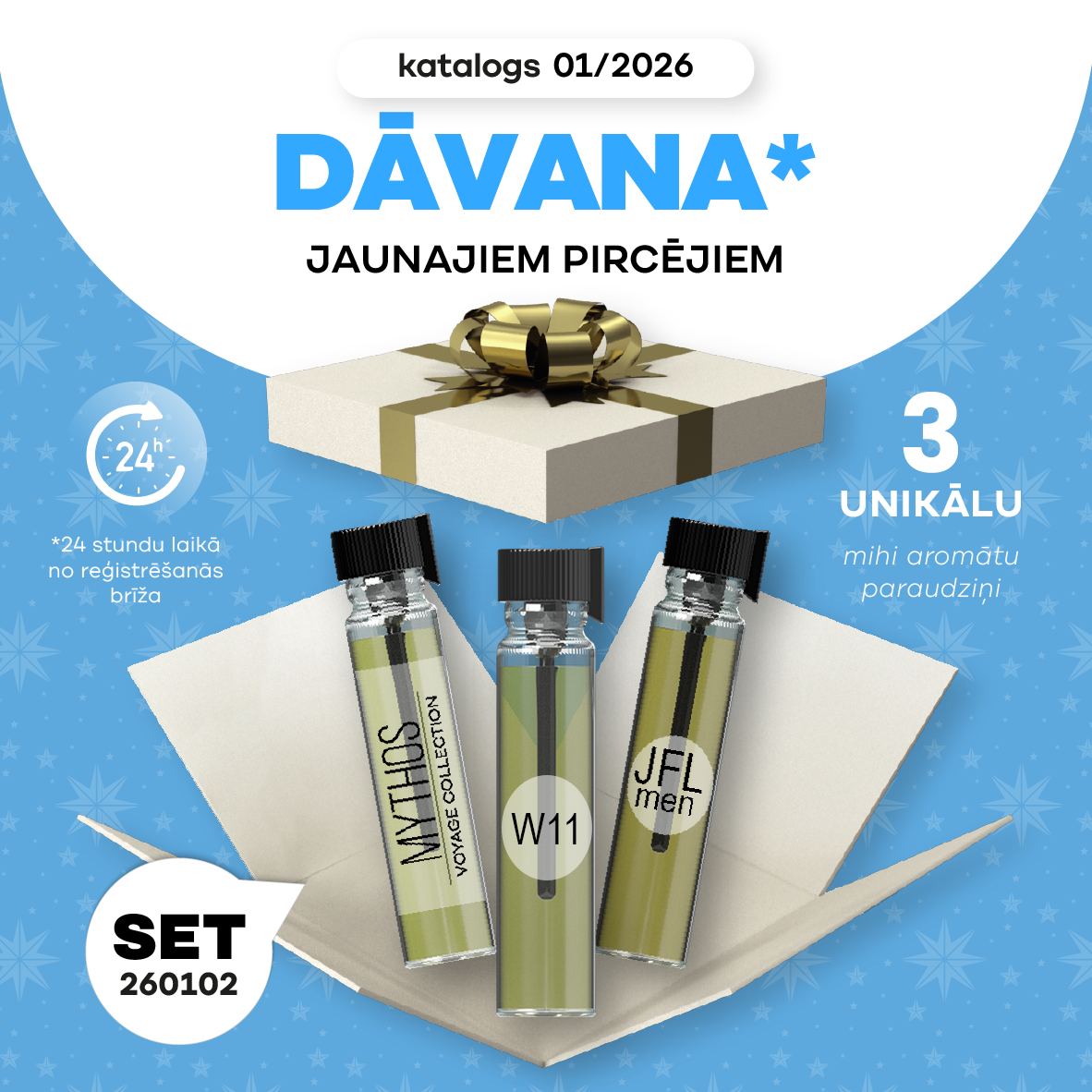 Saņemiet Jaunajiem Pircējiem paredzēto Īpašo Bonusu periodā 01/2026!💥