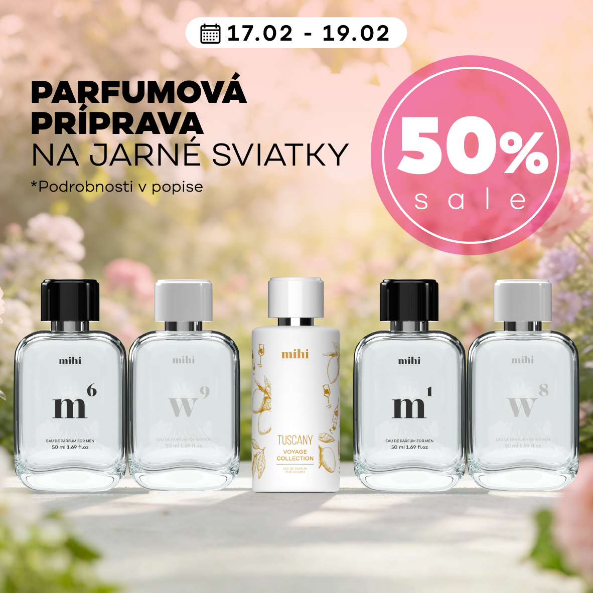 Príprava parfumov na jarné oslavy