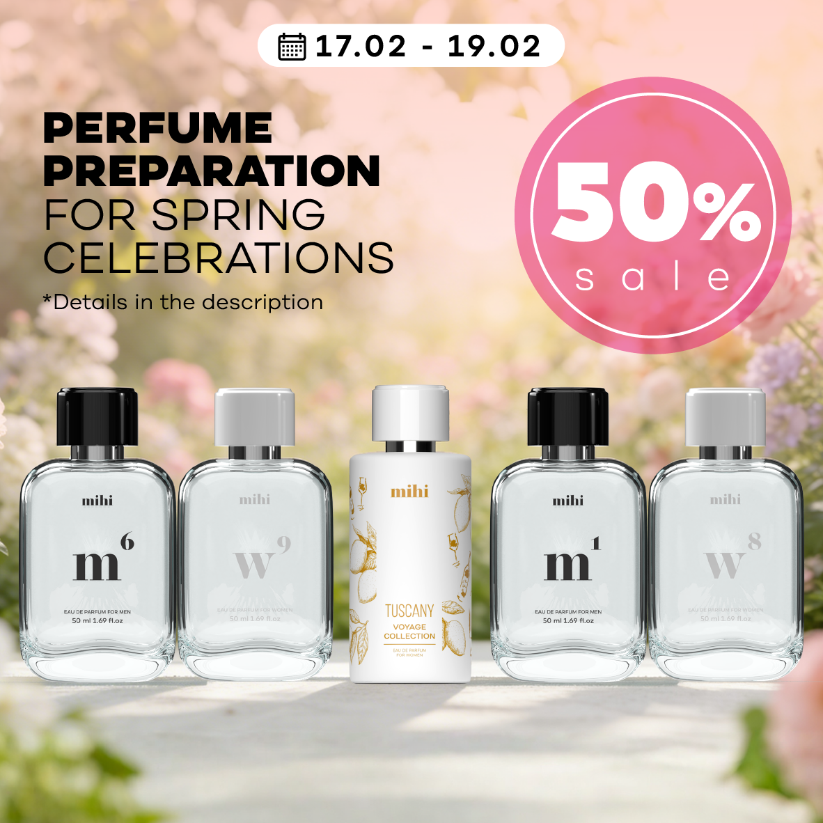 Parfumvoorbereiding voor lentefeesten